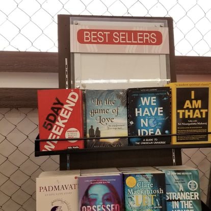 In the Game of Love displayed on the Best Sellers shelf alongside international bestsellers